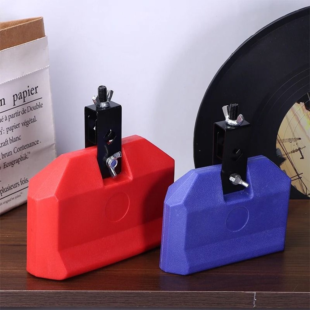 Cowbell Clapper Drum Bell Percussion Set With Hammer 2