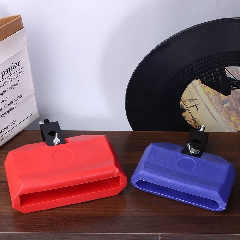 Cowbell Clapper Drum Bell Percussion Set With Hammer 3