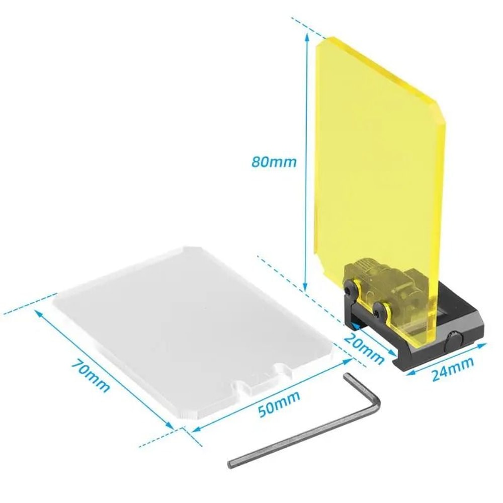 Foldable Scope Lens Protector Sight Screen With 20mm Rail Mount 6