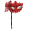 Venetian Half Face Masquerade Mask With Holding Stick 9