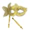 Venetian Half Face Masquerade Mask With Holding Stick 3