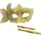 Venetian Half Face Masquerade Mask With Holding Stick 4