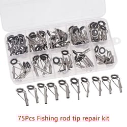 fishing rod tip repair guide rings replacement set of 75