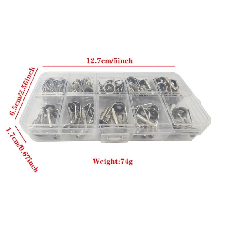 Fishing Rod Tip Repair Guide Rings Replacement Set Of 75 5