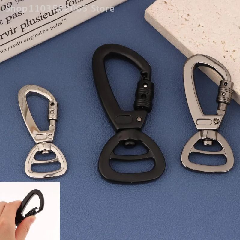360 Degree Rotatable Carabiner Keychain Hook With Lock 1
