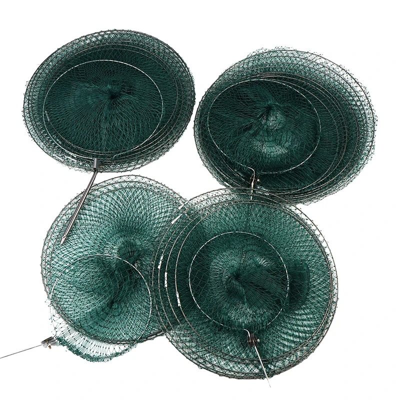 Collapsible Nylon Fishing Net Bag Shrimp And Fish Cage 3