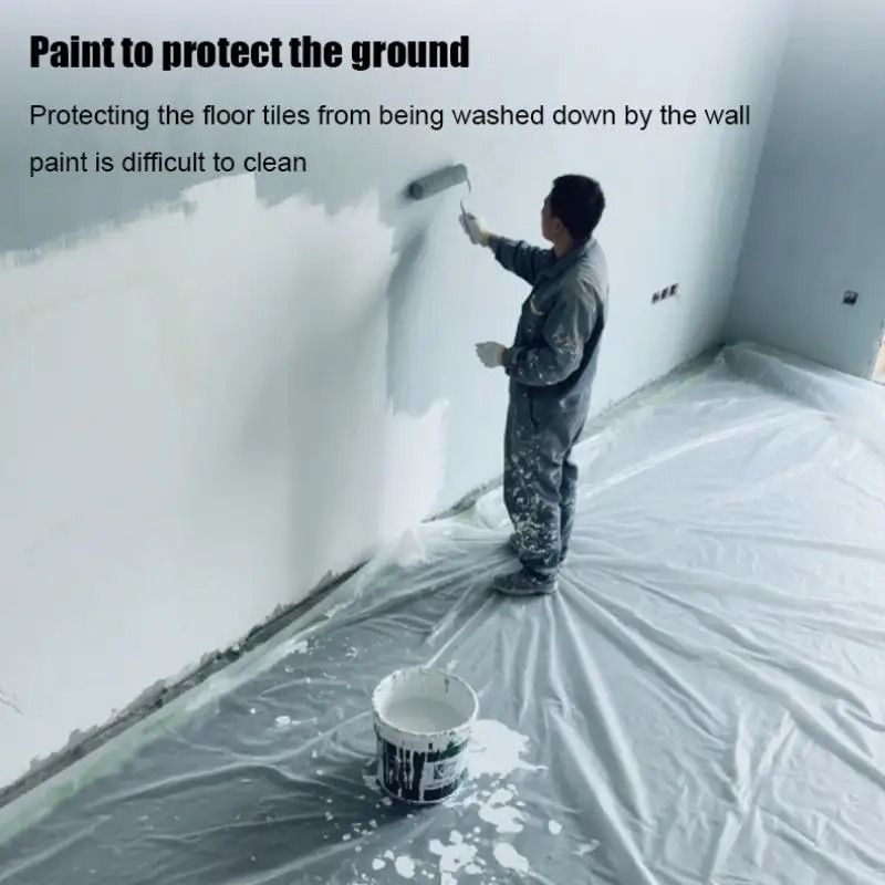 Disposable Self Adhesive Dustproof Film Roll For Cabinet And Wall Protection 1