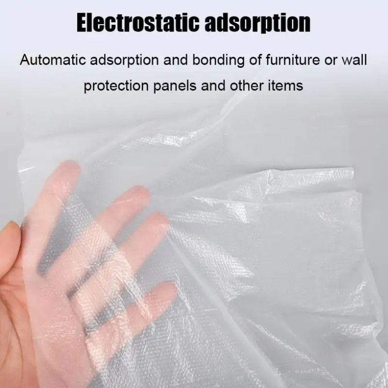 Disposable Self Adhesive Dustproof Film Roll For Cabinet And Wall Protection 4