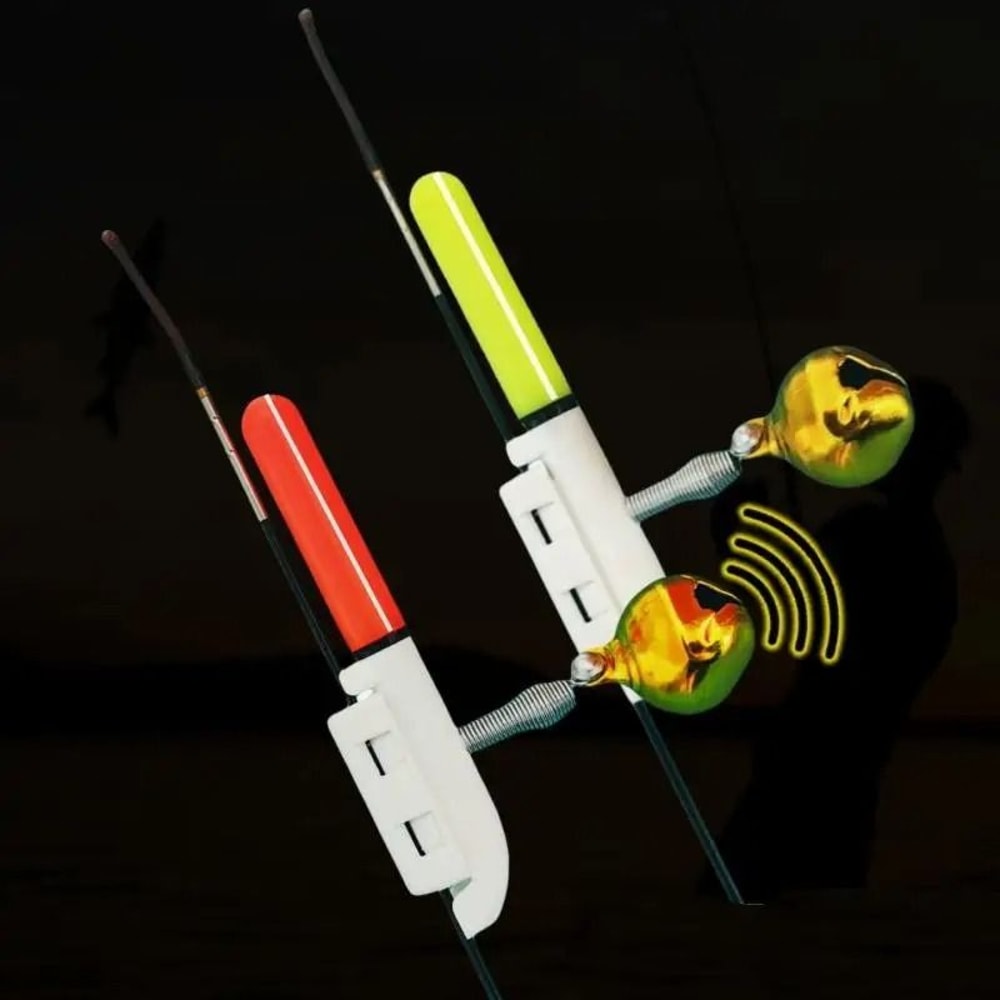 LED Fishing Glow Sticks With Bell Reusable Night Fishing Alarms Set Of 5 4
