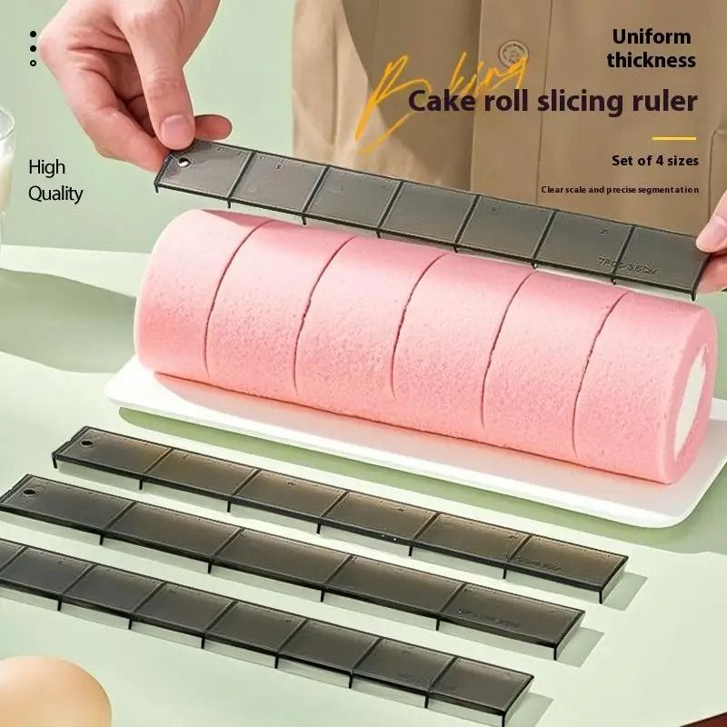 Cake Cutting Roll Scale Ruler Set For Uniform Baking Portions 1