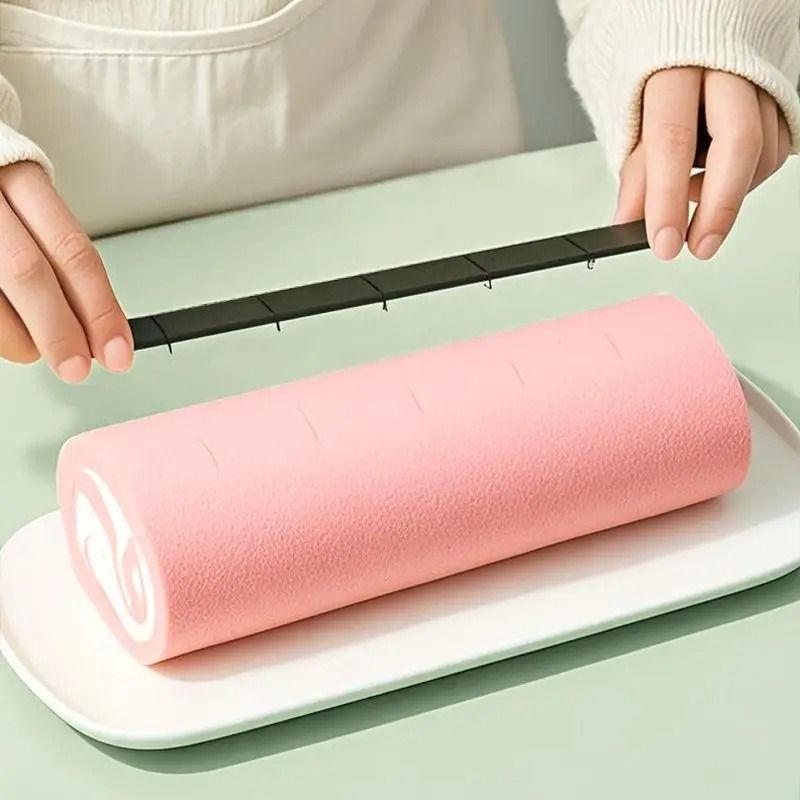 Cake Cutting Roll Scale Ruler Set For Uniform Baking Portions 2