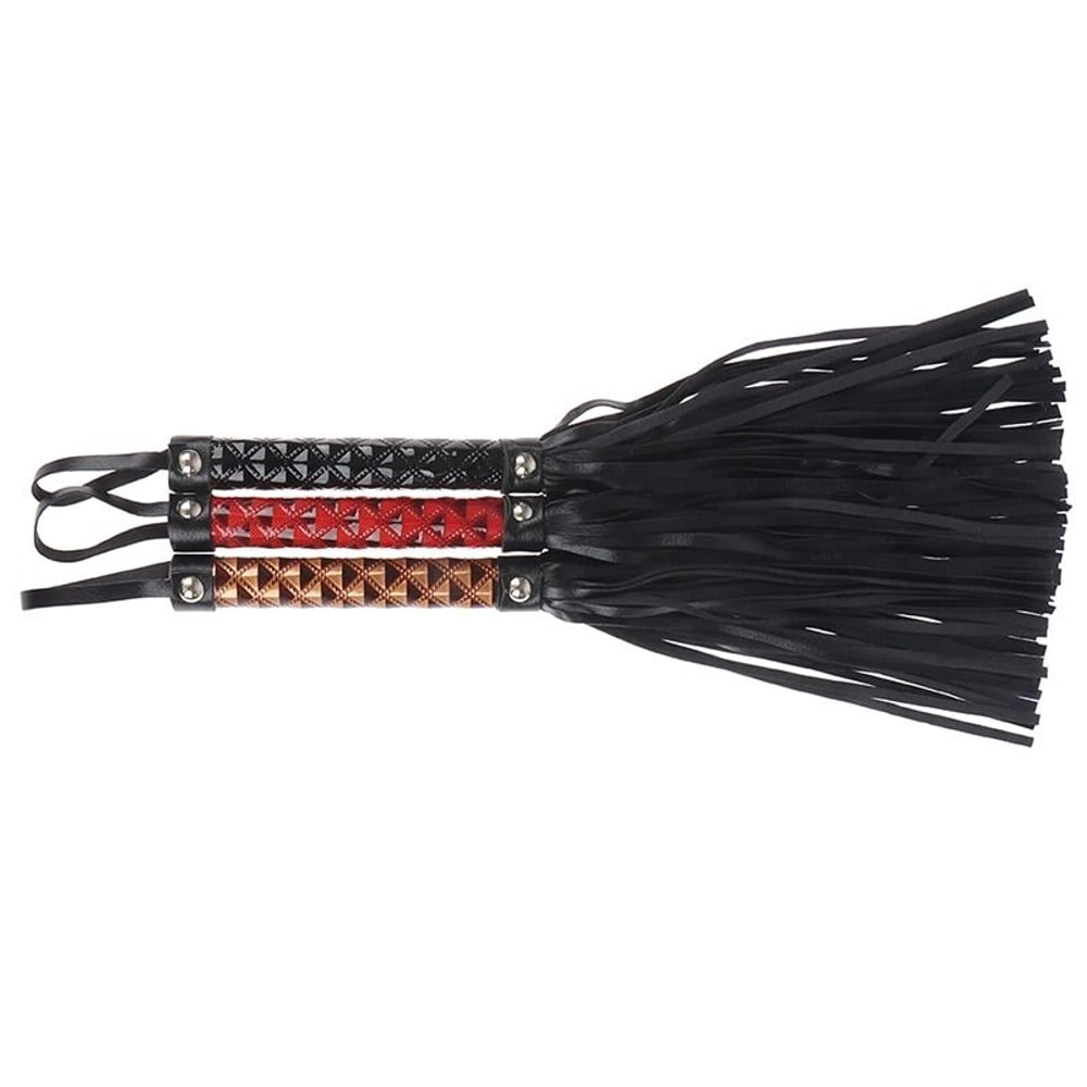 Non Slip Leather Braided Horse Riding Crop Whip 2