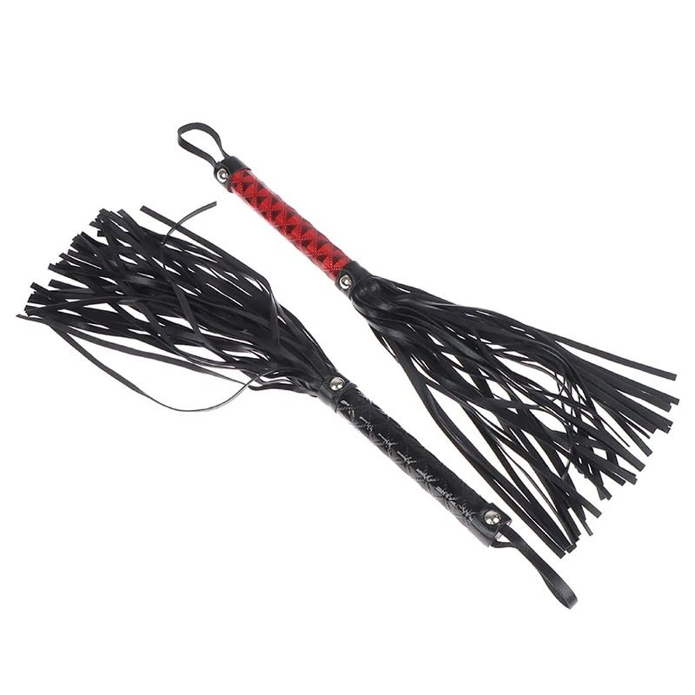 Non Slip Leather Braided Horse Riding Crop Whip 4