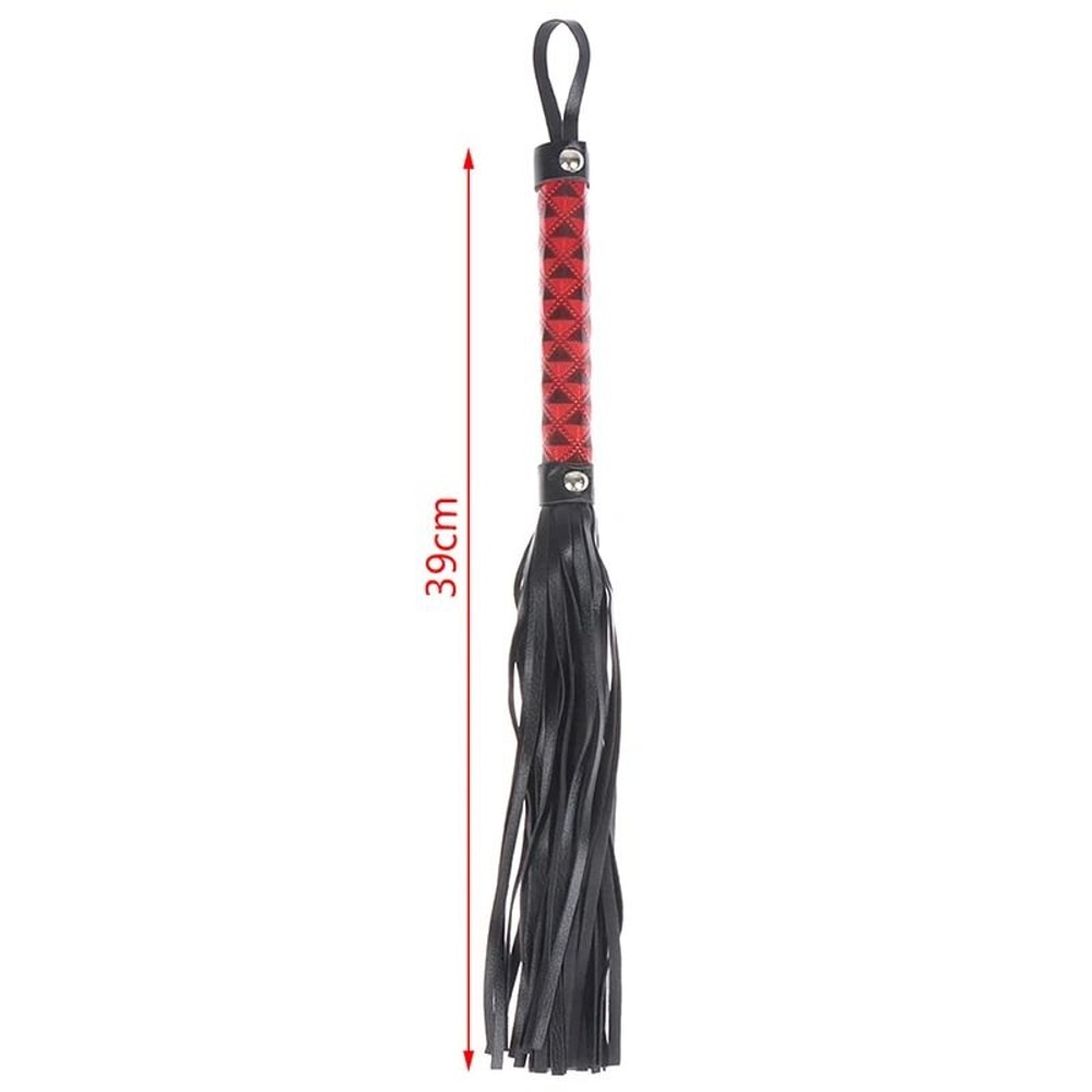 Non Slip Leather Braided Horse Riding Crop Whip 8
