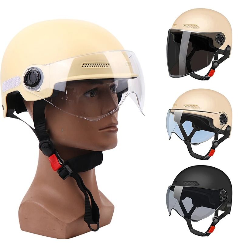 Bicycle Safety Helmet With Goggles For Adults And Children 5