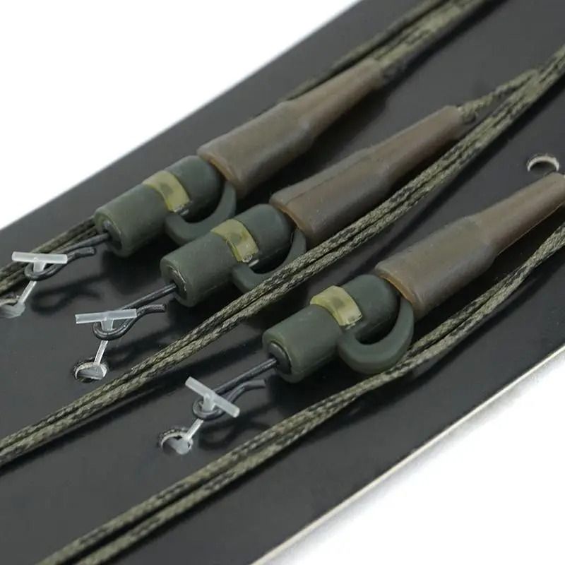 Carp Fishing Lead Core Helicopter Rig Braided Line Set Of 3 0