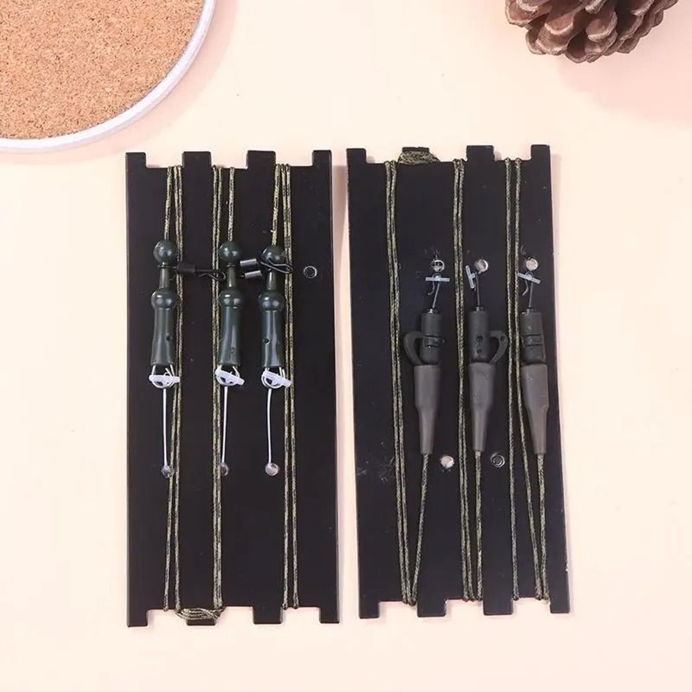 Carp Fishing Lead Core Helicopter Rig Braided Line Set Of 3 2