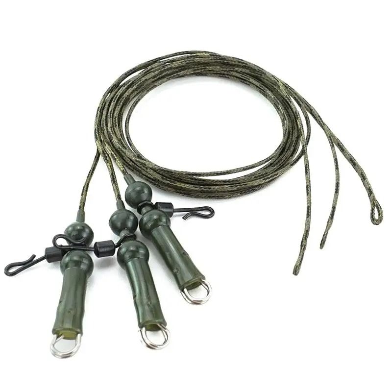 Carp Fishing Lead Core Helicopter Rig Braided Line Set Of 3 3