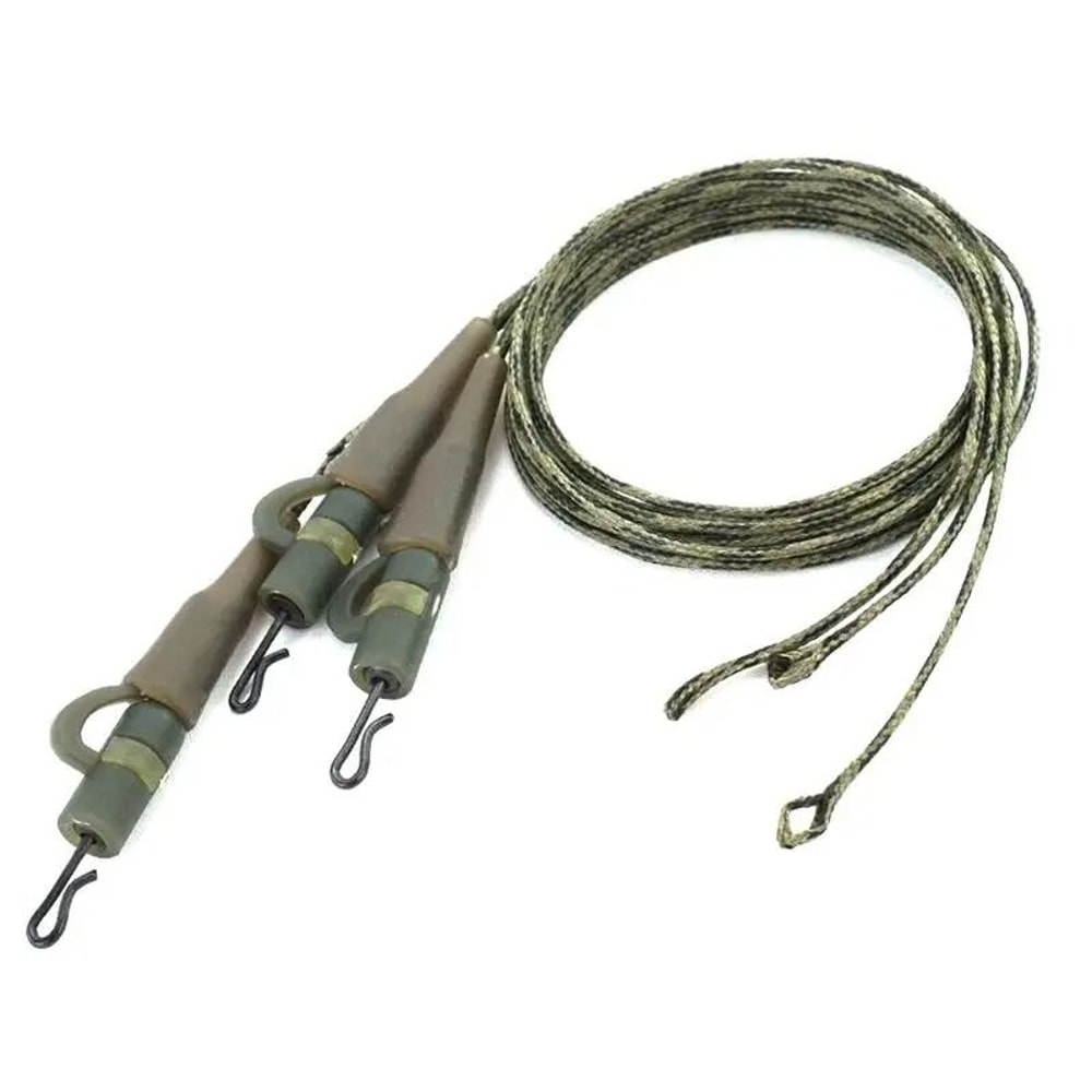 Carp Fishing Lead Core Helicopter Rig Braided Line Set Of 3 4