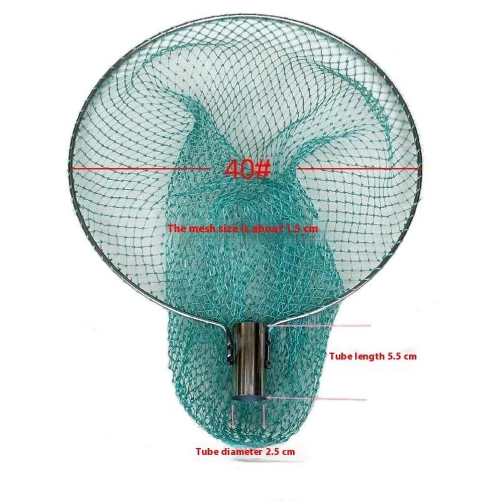 Nylon Fishing Landing Net Scoop Head Without Handle 10