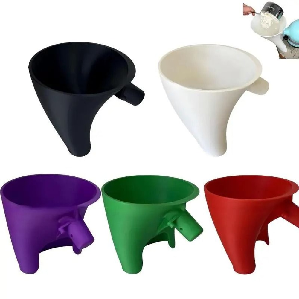 Plastic Flour Funnel Attachment For Kitchen Aid Artisan KSM150 5