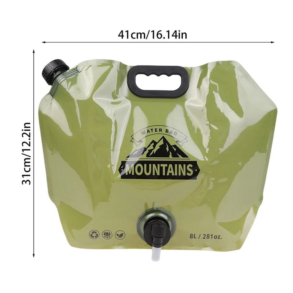 8L Outdoor Portable Water Bag With Faucet And Handle 5