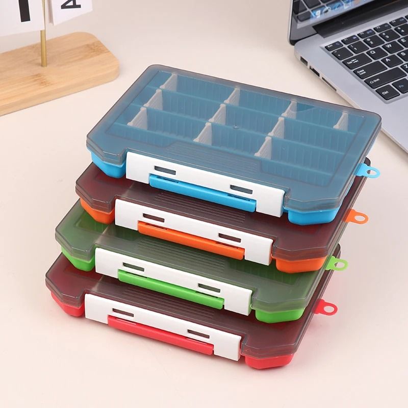 Single Layer Plastic Fishing Lure Box For Soft And Hard Baits 1