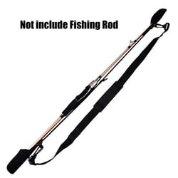 portable adjustable fishing rod storage bag with shoulder belt
