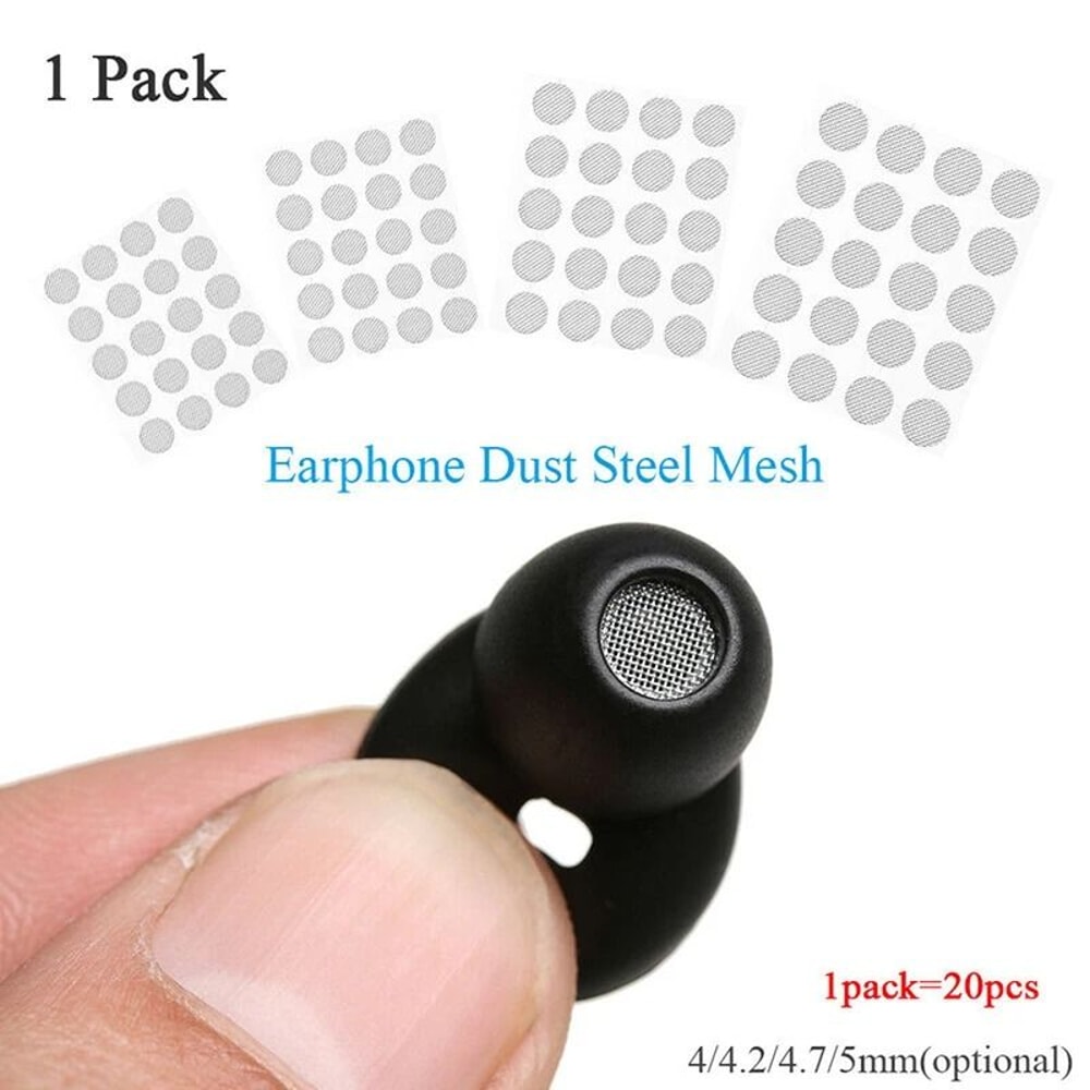 In Ear Earphone Dustproof Steel Mesh Sound Filter Set Of 20 0
