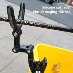 360 rotatable fishing rod holder bucket clip set of 2