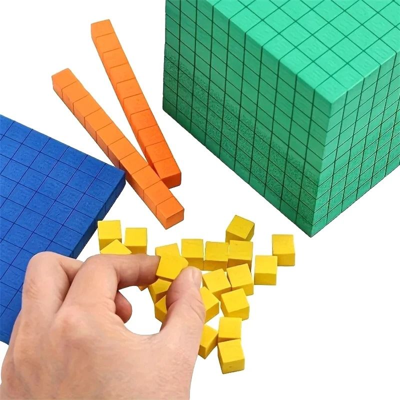 Ten Blocks Complete Math Counting Cubes Set For Kids Learning 1