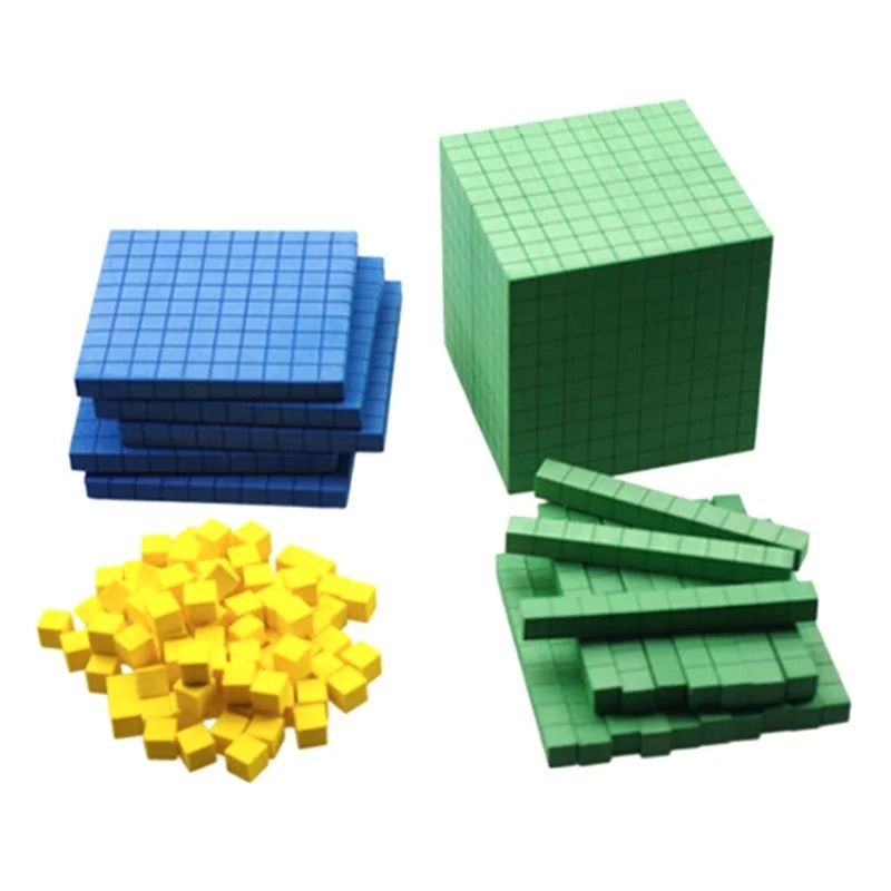 Ten Blocks Complete Math Counting Cubes Set For Kids Learning 3