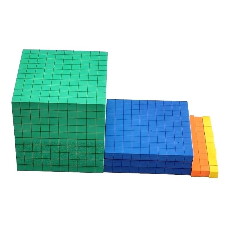 Ten Blocks Complete Math Counting Cubes Set For Kids Learning 4