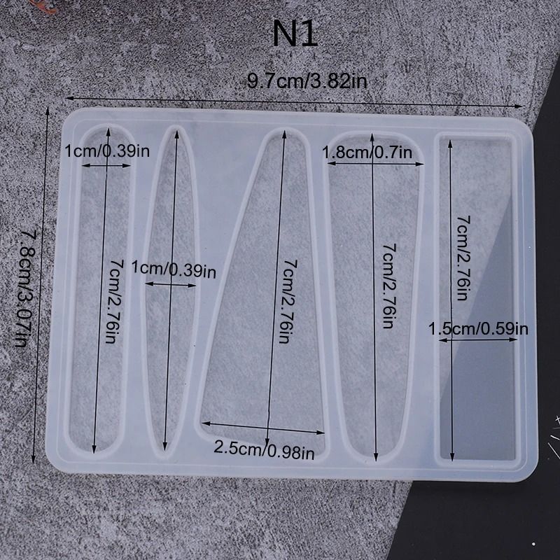 Silicone Jewelry Mold For Square Bead And Ball Epoxy Pendants 12