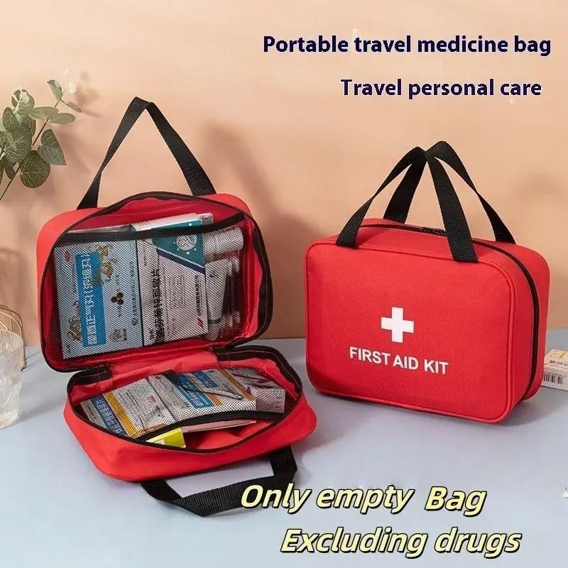 Portable First Aid Storage Pouch With Handle For Travel Camping Emergency 1