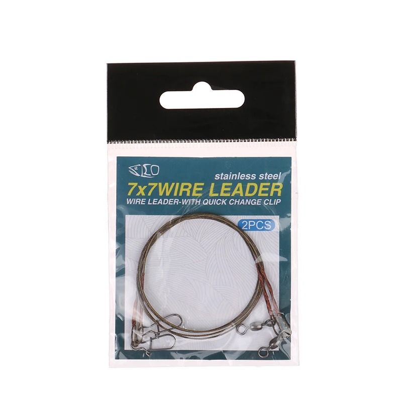 Steel Fishing Line Wire Leader Anti Bite Anti Winding Fishing Leash 9