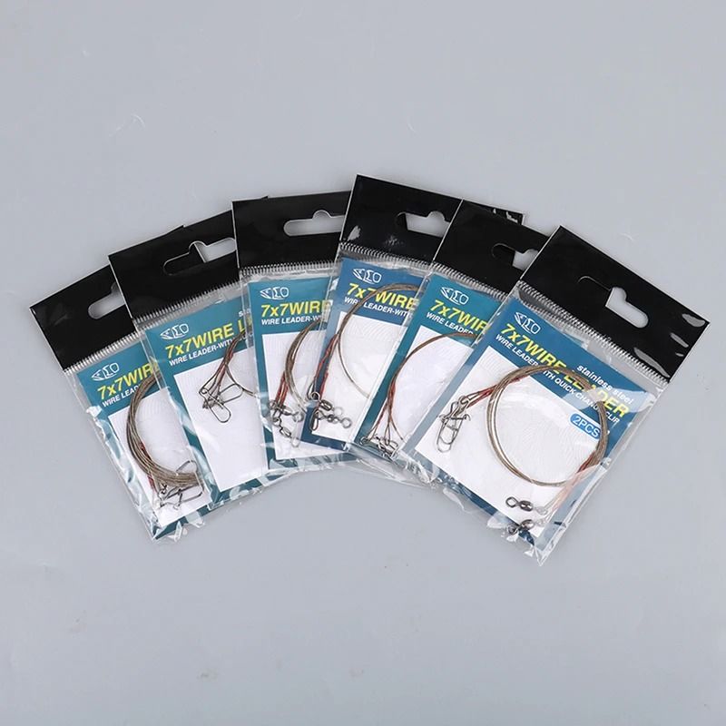 Steel Fishing Line Wire Leader Anti Bite Anti Winding Fishing Leash 1