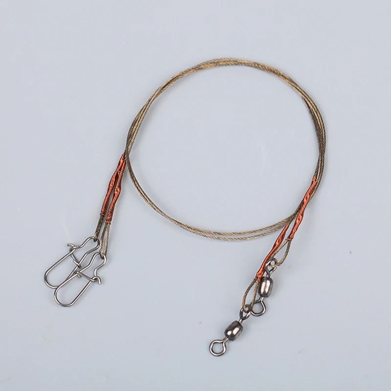 Steel Fishing Line Wire Leader Anti Bite Anti Winding Fishing Leash 2