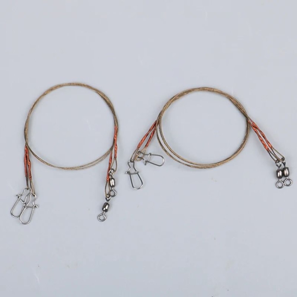 Steel Fishing Line Wire Leader Anti Bite Anti Winding Fishing Leash 3