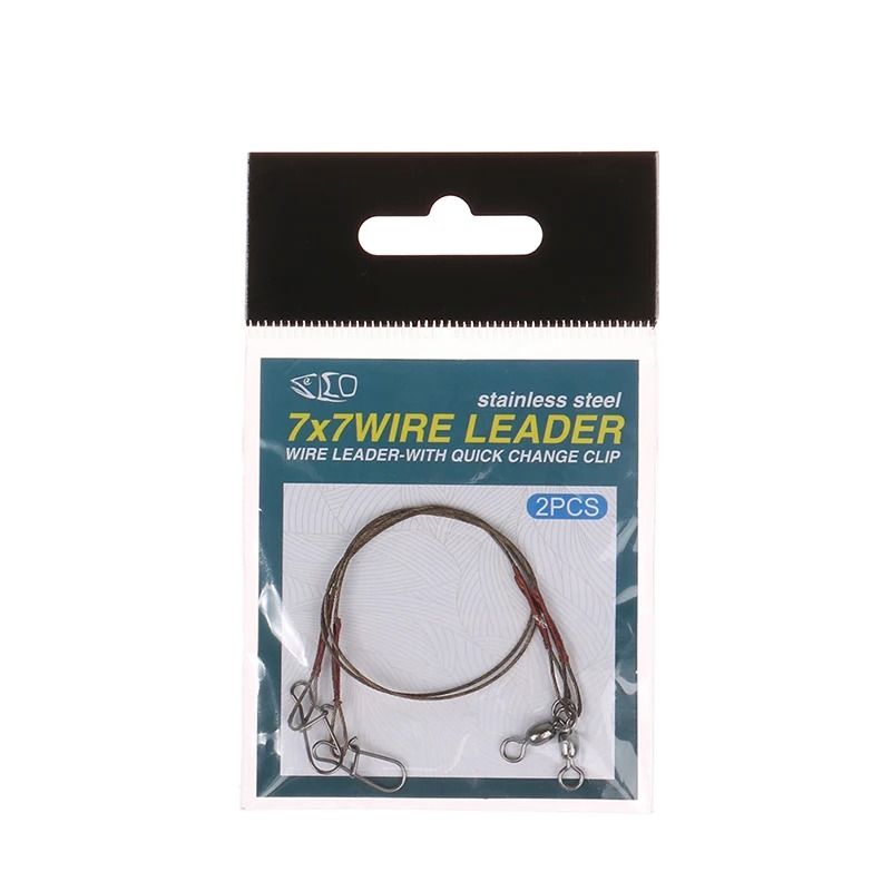 Steel Fishing Line Wire Leader Anti Bite Anti Winding Fishing Leash 6