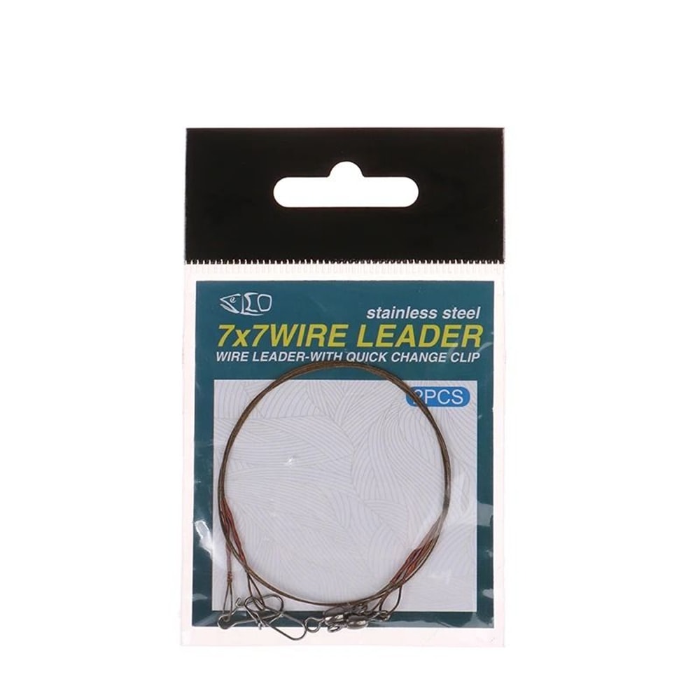 Steel Fishing Line Wire Leader Anti Bite Anti Winding Fishing Leash 7