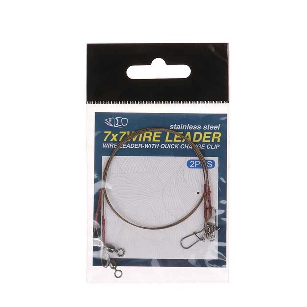 Steel Fishing Line Wire Leader Anti Bite Anti Winding Fishing Leash 8