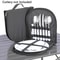 Camping Tableware Storage Bag Portable Utensil Organizer For Travel BBQ 3