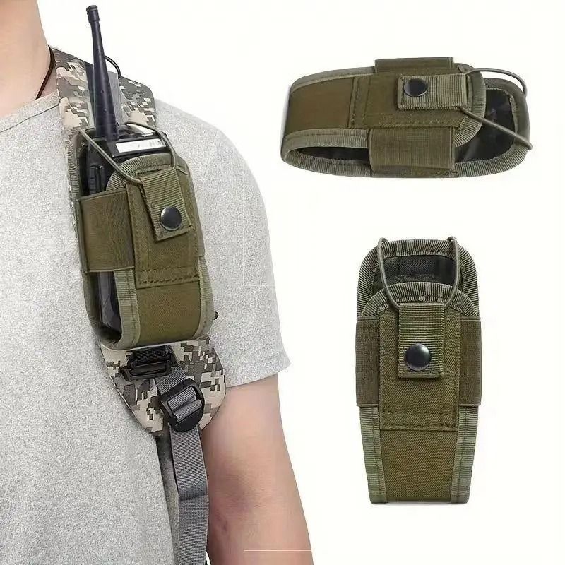 Nylon Walkie Talkie Holster Pouch Waist Carry Bag For Camping Hunting 0