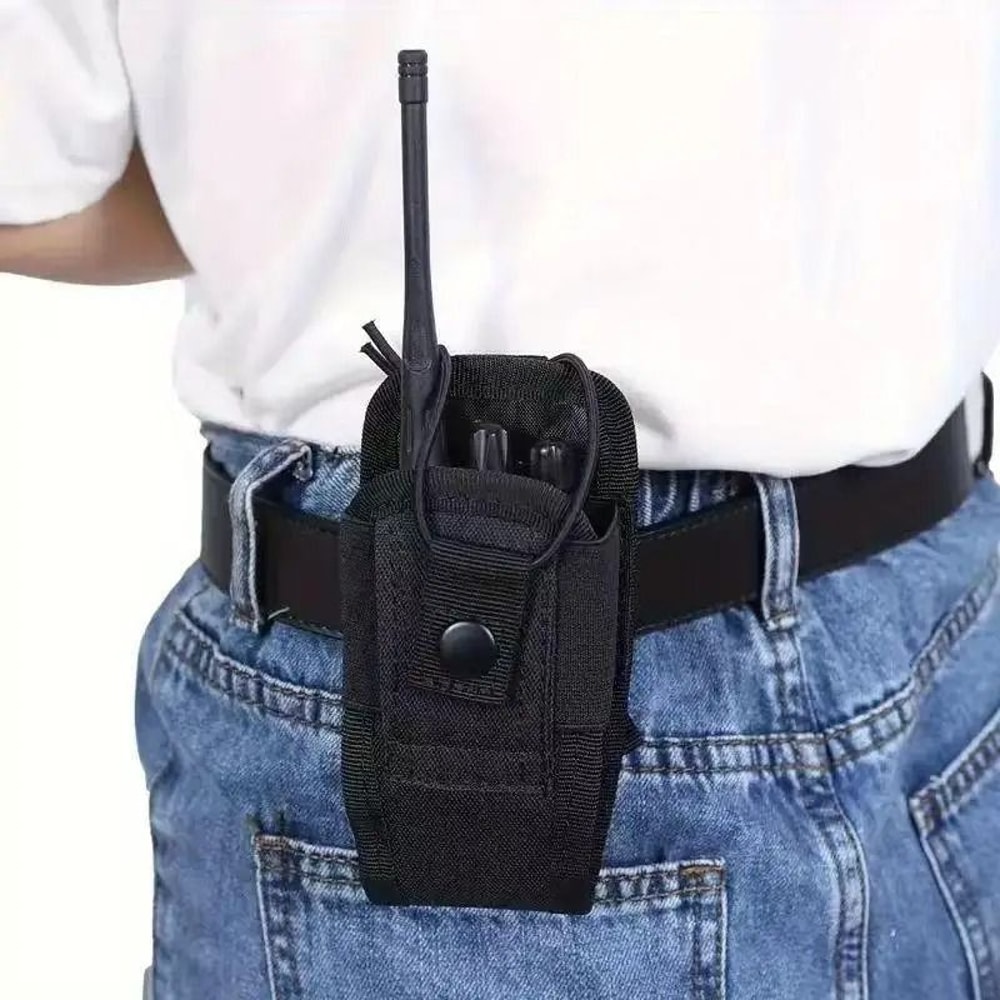 Nylon Walkie Talkie Holster Pouch Waist Carry Bag For Camping Hunting 1