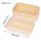 Disposable Rectangular Plastic Food Containers With Lids For Cake Picnic Bento 10 Piece Set 5