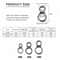 Stainless Steel Assist Hook Figure 8 Rings Fishing Lure Connectors 10 Piece Set 0
