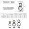 Stainless Steel Assist Hook Figure 8 Rings Fishing Lure Connectors 10 Piece Set 0