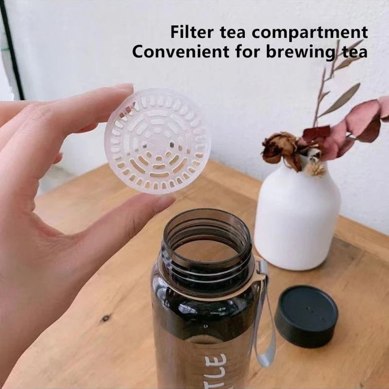 Outdoor Sports Water Bottle 1000ML Plastic Drink Cup For School Travel 2