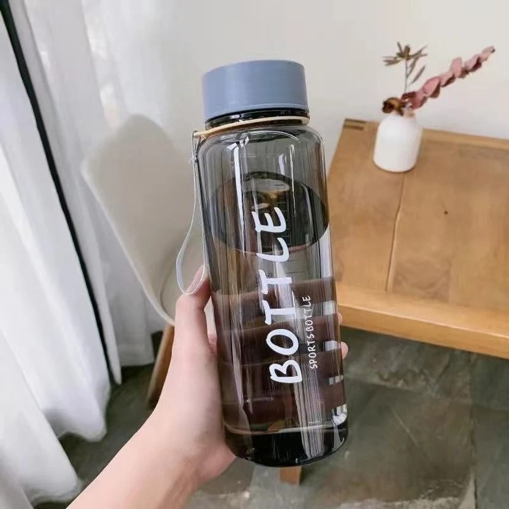 Outdoor Sports Water Bottle 1000ML Plastic Drink Cup For School Travel 7